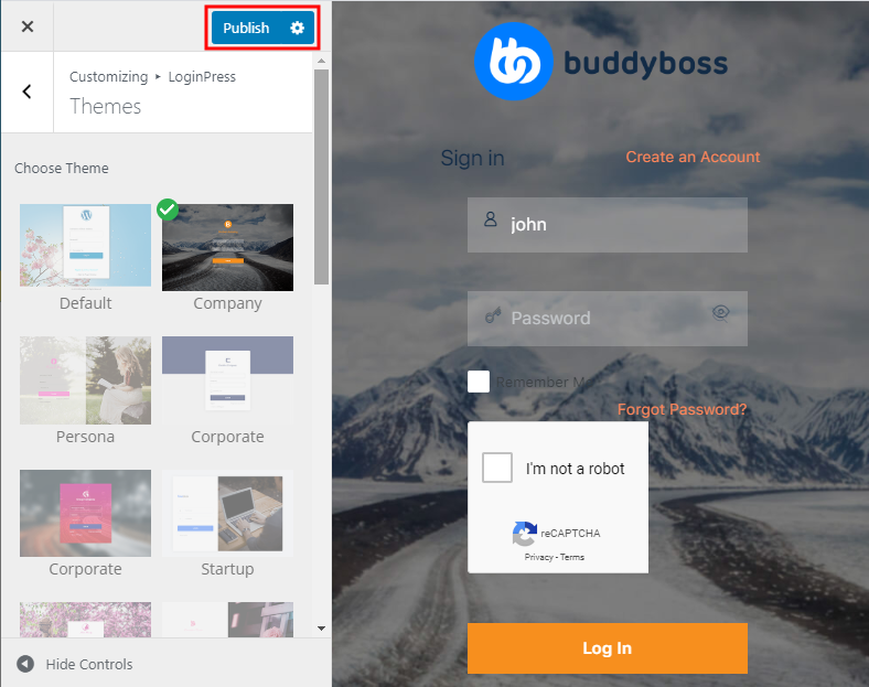 LoginPress - Knowledge Base | BuddyBoss 