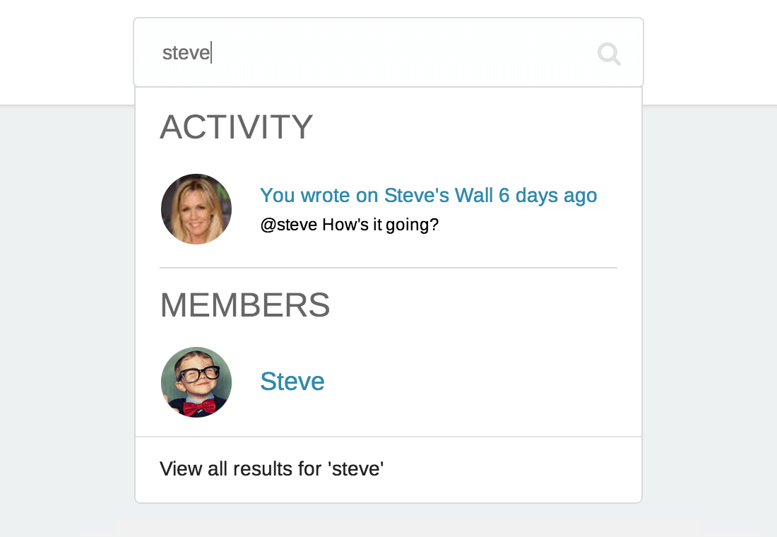 BuddyPress Global Search