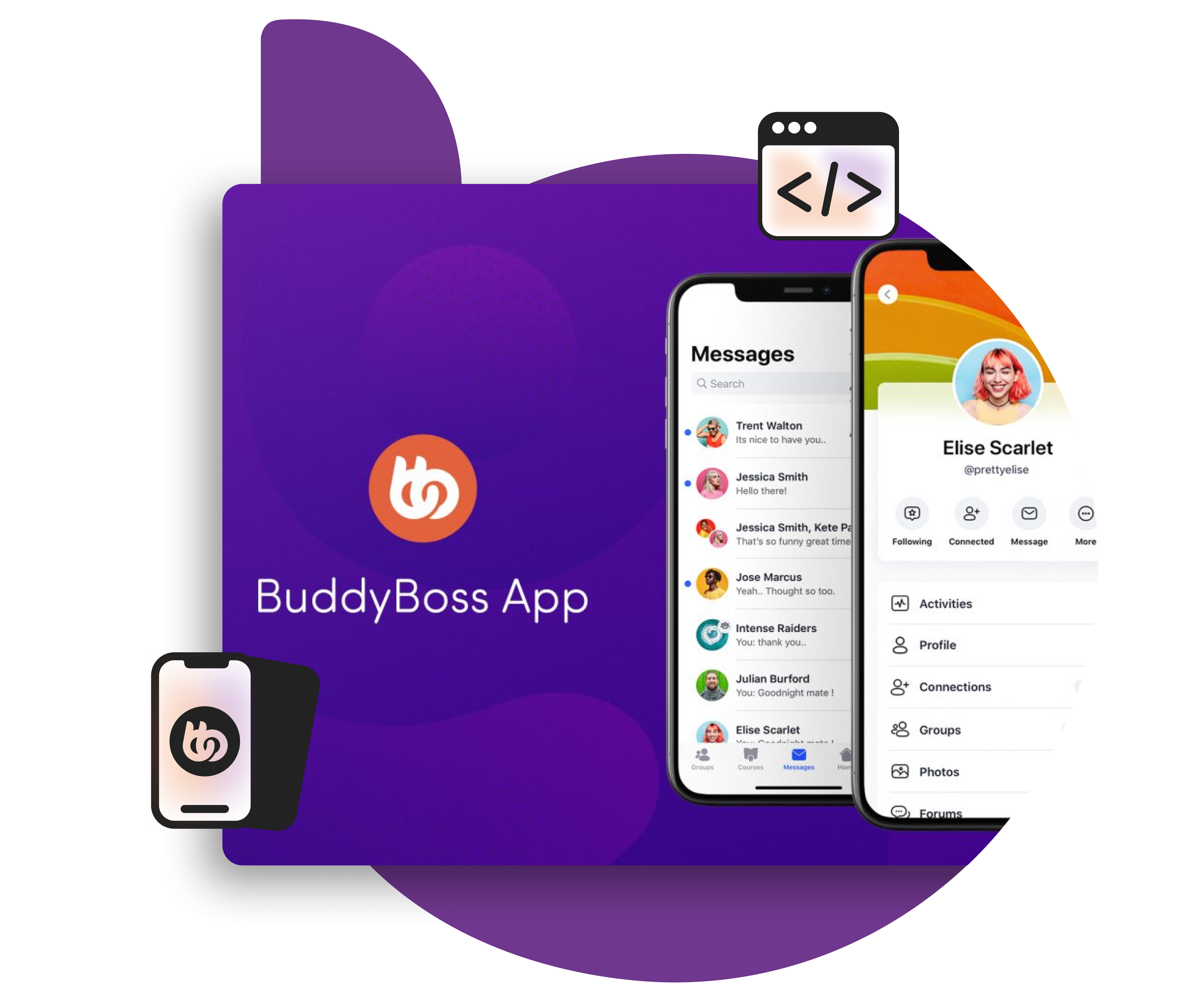 IntroducingtheBuddyBossAppLaunchyourmembershipcommunityoronlinecoursesnativemobileappforiOSandAndroidBlogSinglePage21png | BuddyBoss Introducing the BuddyBoss App Launch your membership community or online courses native mobile app for iOS and Android Blog Single Page 2 1png