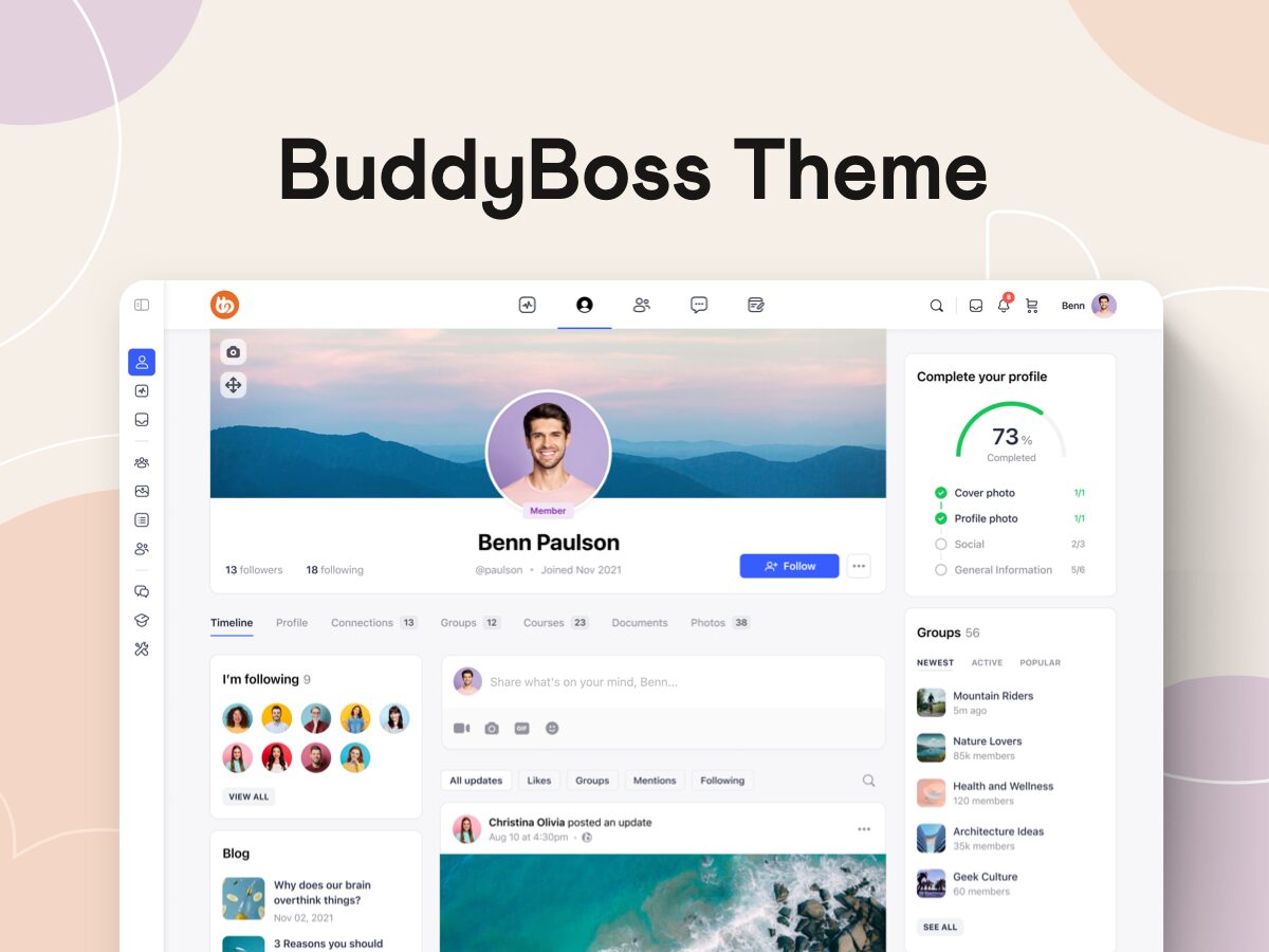 The First BuddyBoss Theme