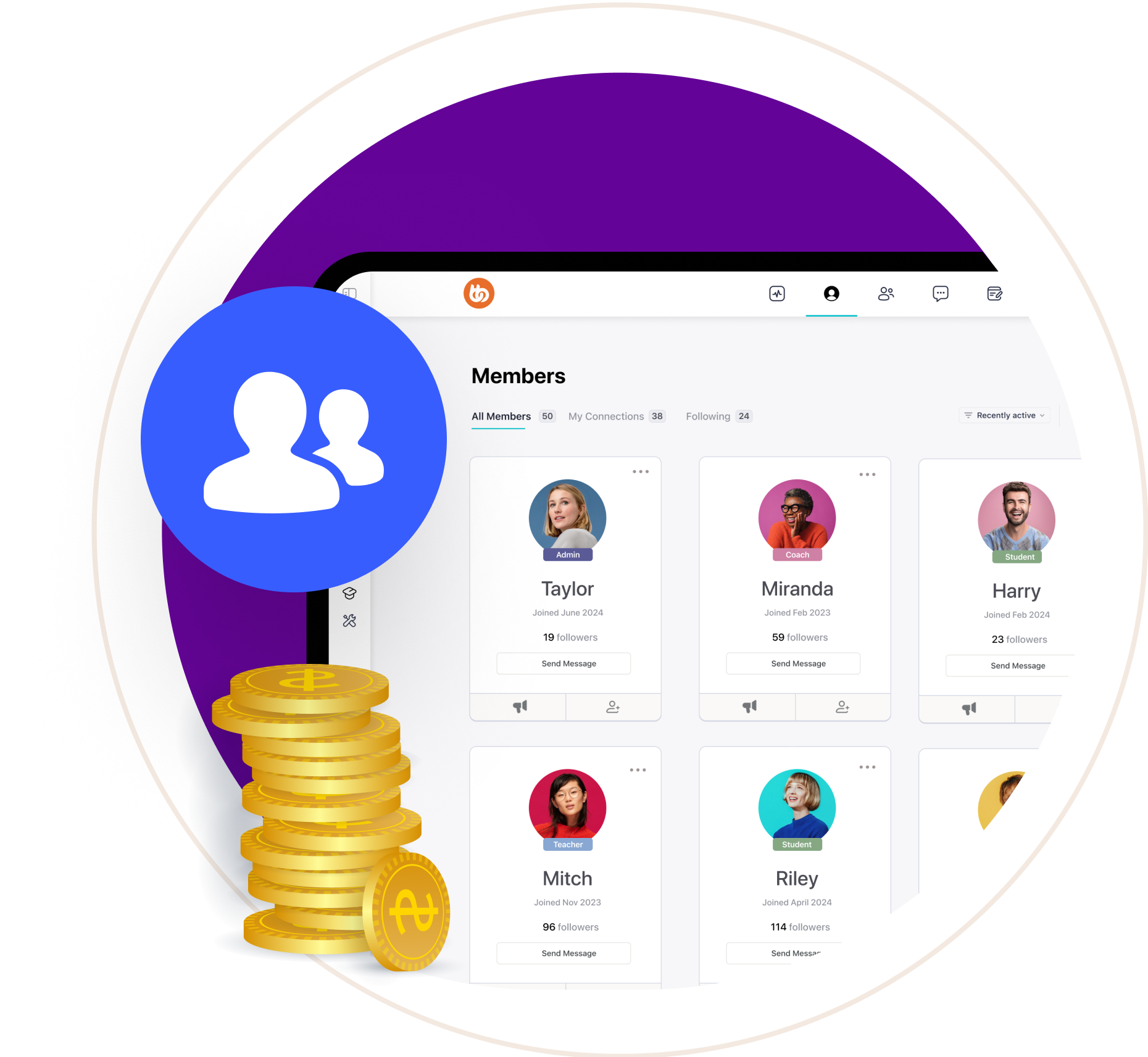 A BuddyBoss members directory