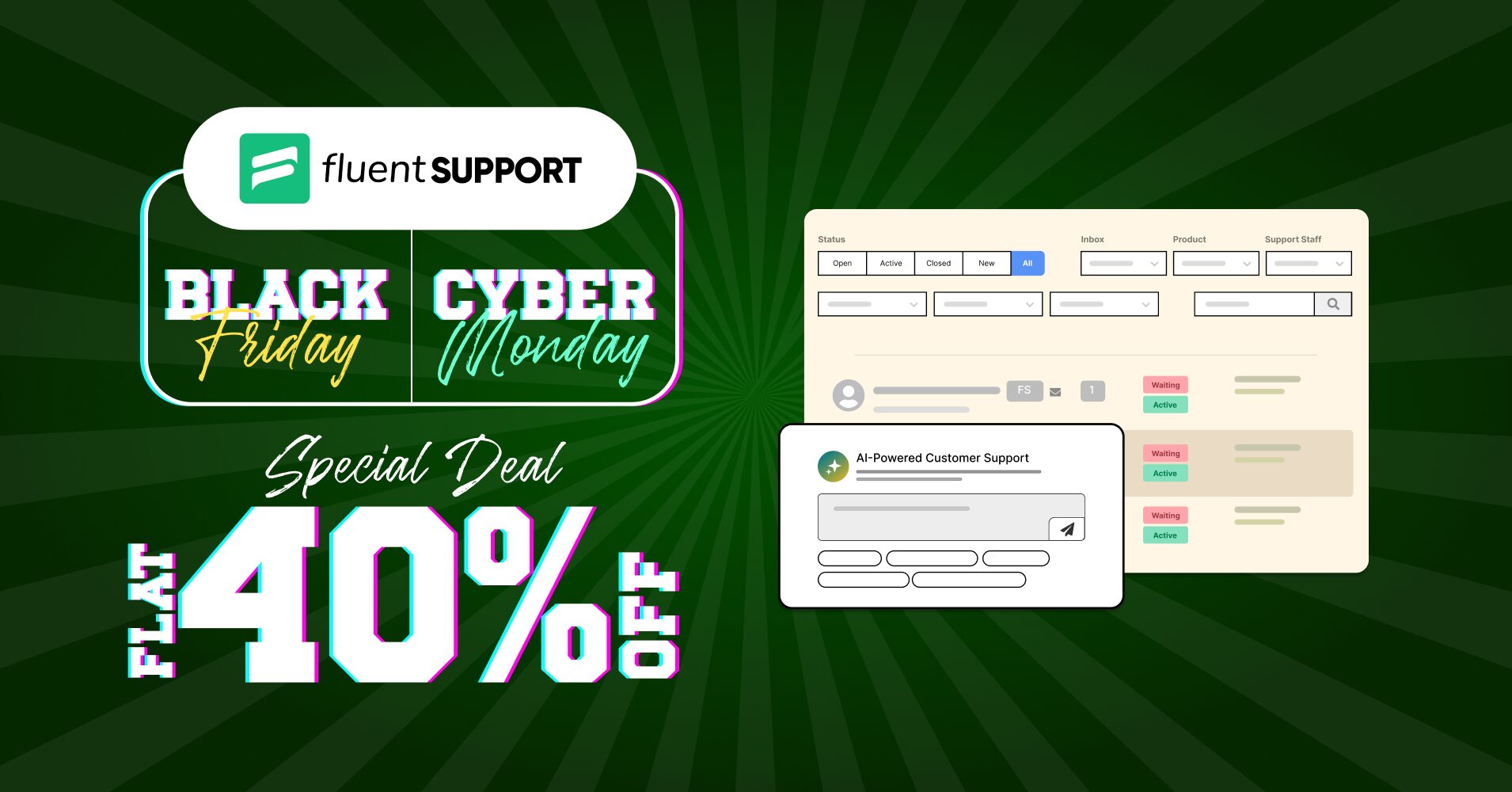 Fluent Support- best wordpress deal 2024