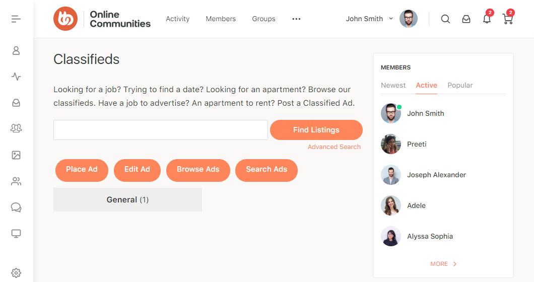 AWCP   Classifieds page preview
