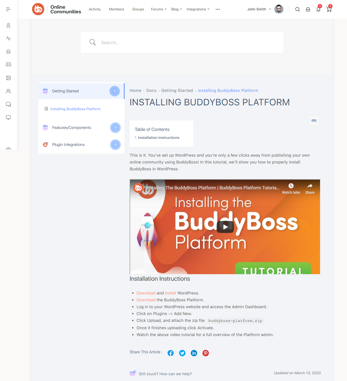 Betterdocs Article Preview | BuddyBoss BetterDocs Article preview