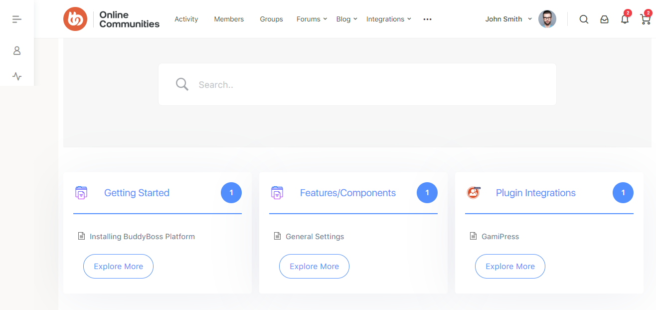 Betterdocs Documentations Page Preview | BuddyBoss BetterDocs Documentation's page preview