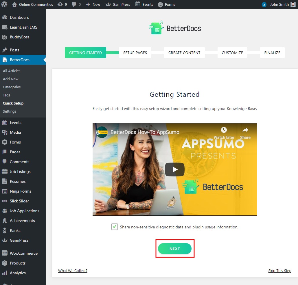 Betterdocs Setting Up The Plugin | BuddyBoss BetterDocs Setting up the plugin