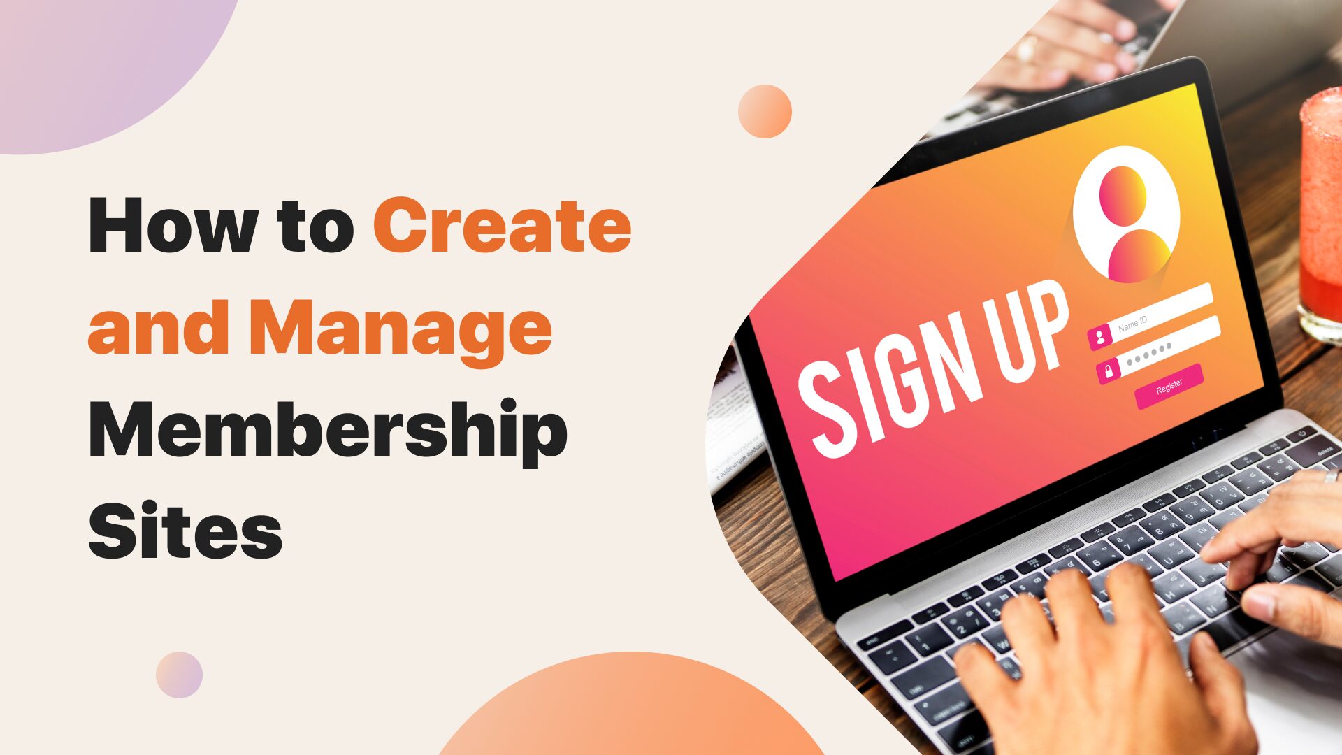 how to create a membership site