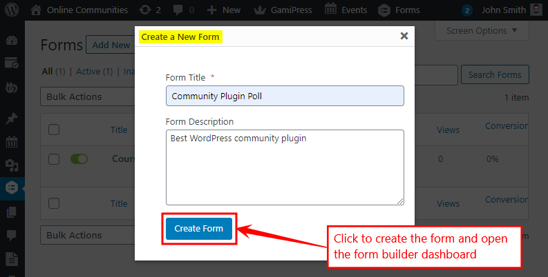 Gravity Forms Add ons   Polls Add on   Create Form
