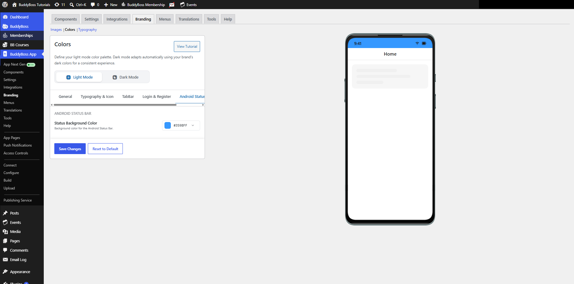 BuddyBoss App Colors