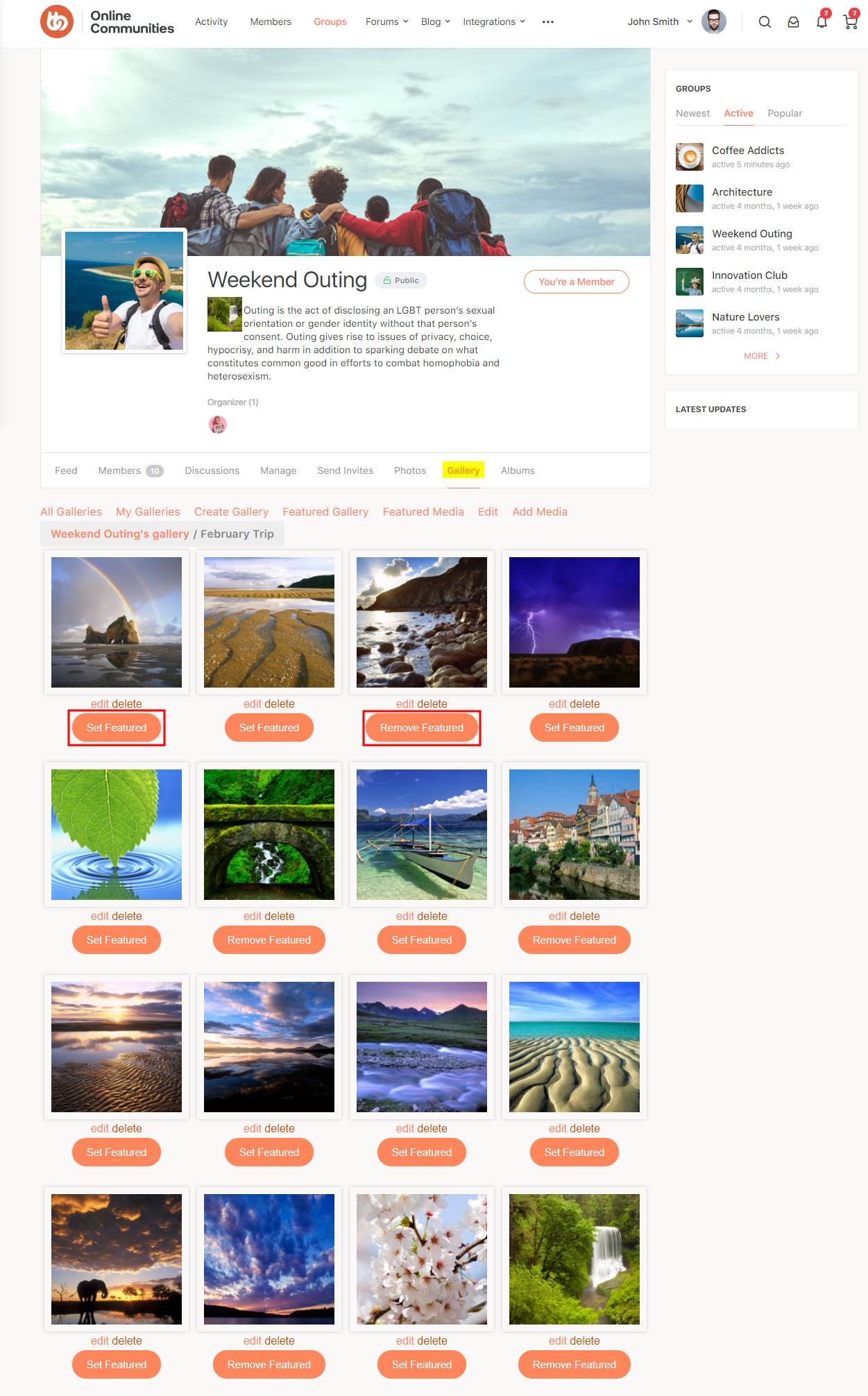 MediaPress Featured Content   Marking a media as featured