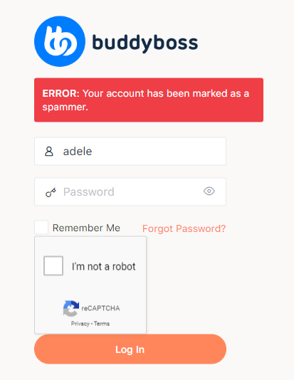 One Click Mark Spammer   User marked as a spammer