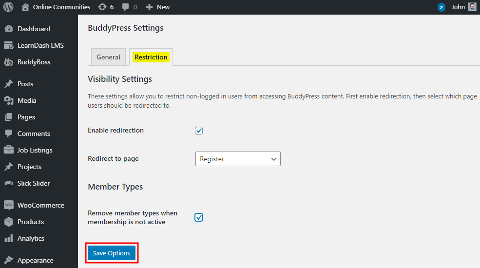 Restrict Content Pro Buddypress Setting Up The Plugin | BuddyBoss Restrict Content Pro BuddyPress Setting up the plugin