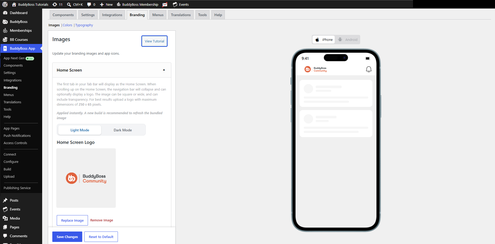BuddyBoss App Images and Icons