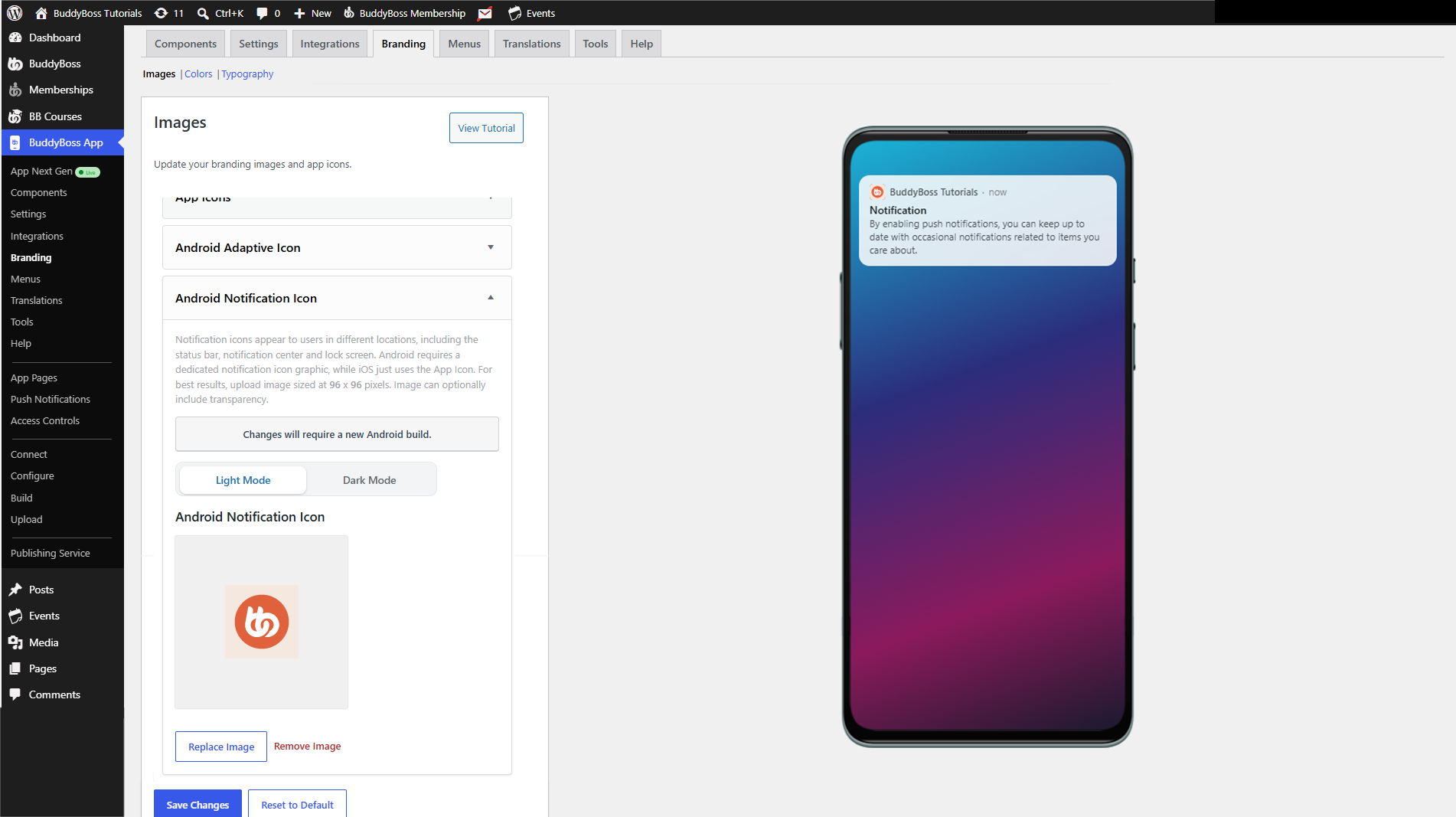 BuddyBoss App Images and Icons