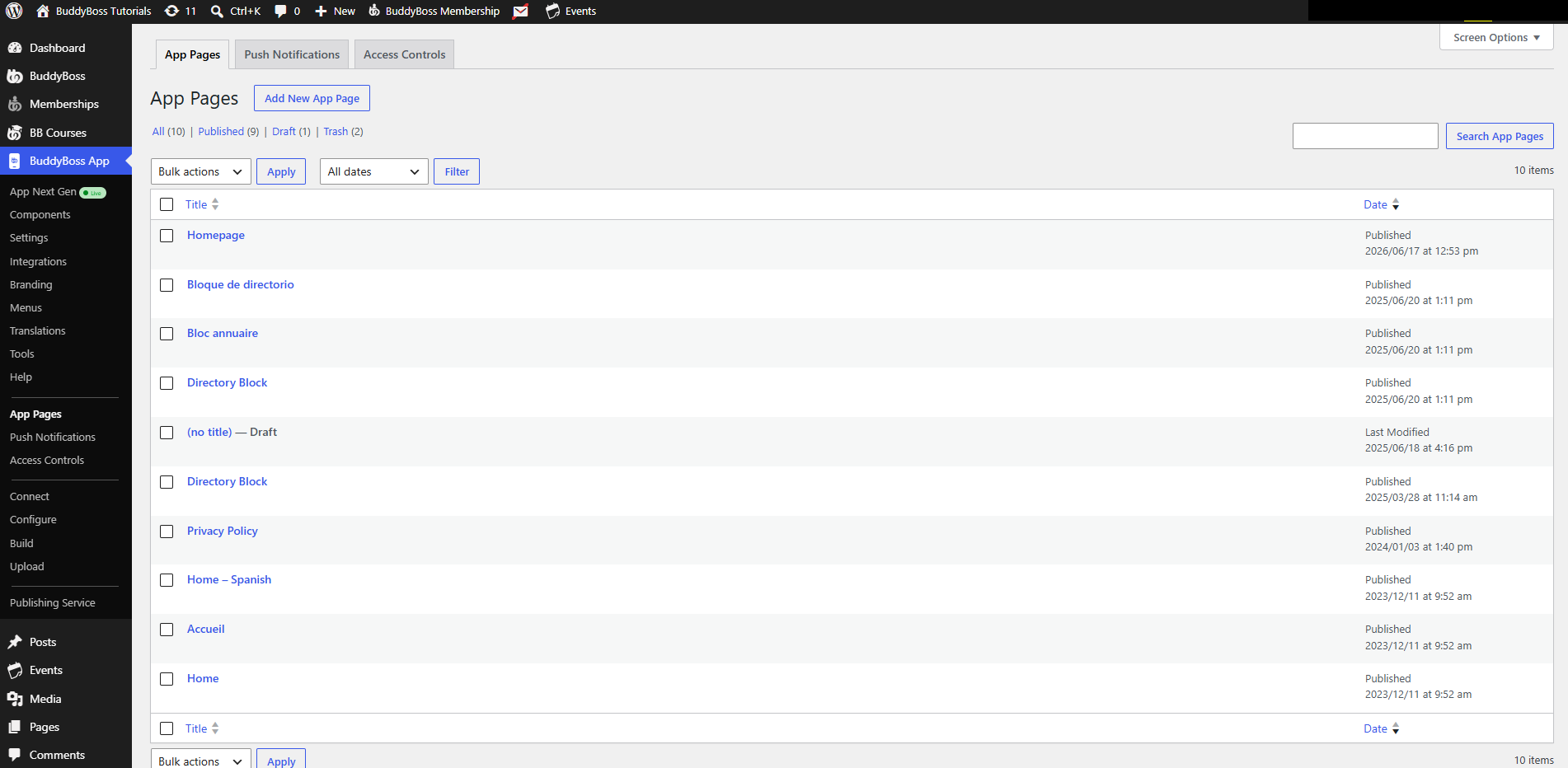 BuddyBoss App Homepage