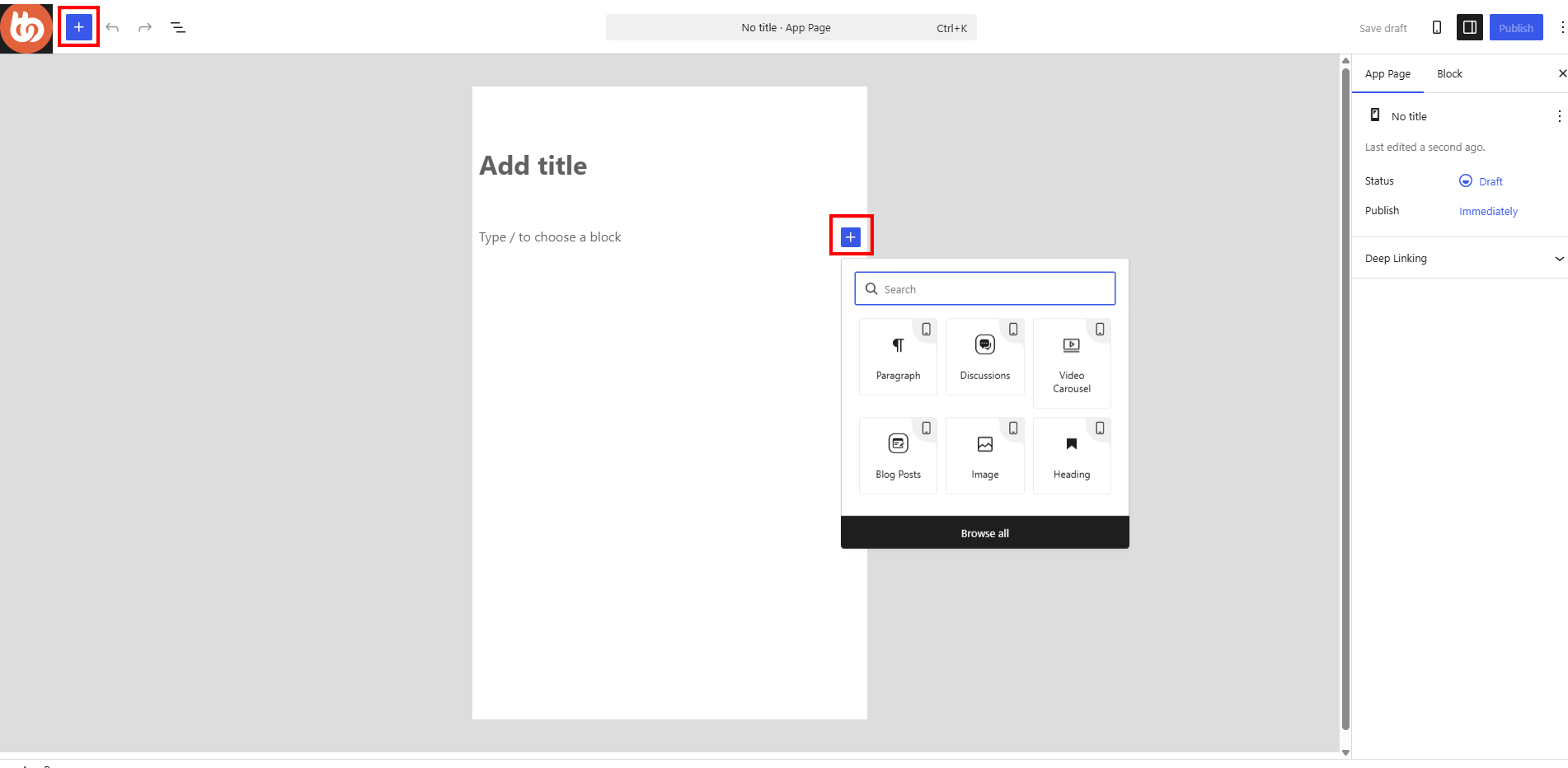 BuddyBoss App Homepage