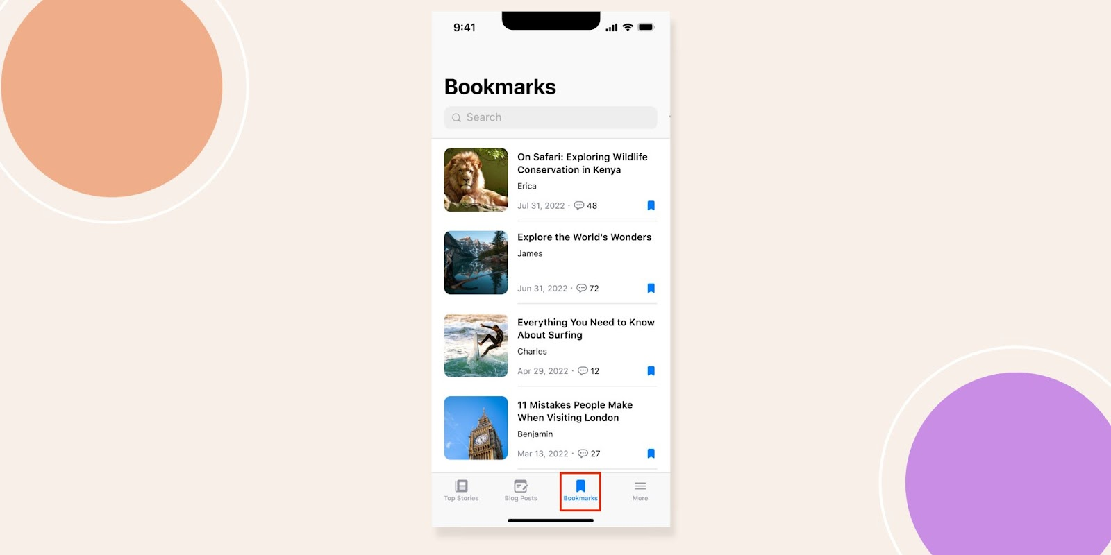 BuddyBoss App Bookmark Feature