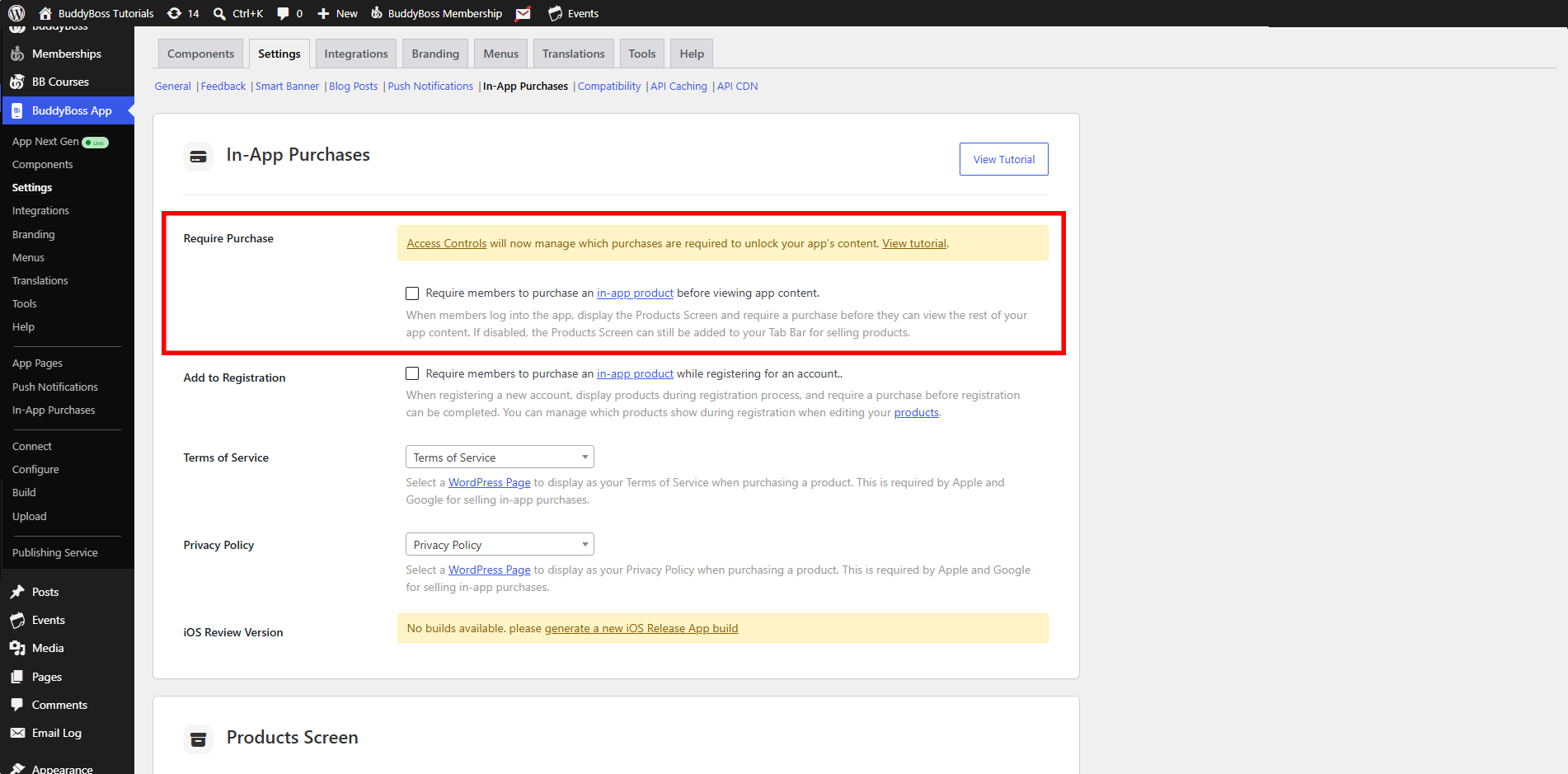 BuddyBoss App Require Purchase Migration