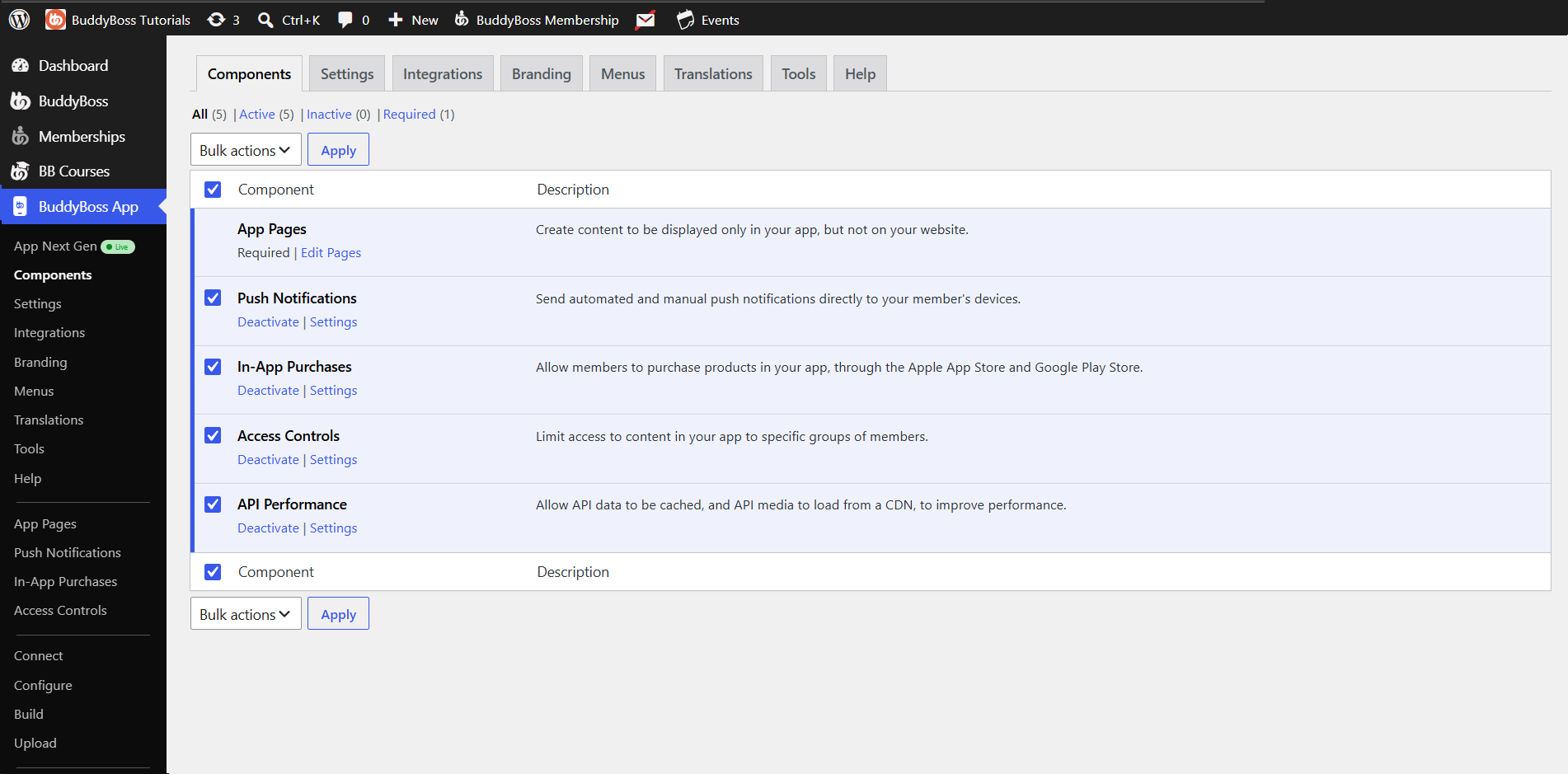 BuddyBoss App Access Groups