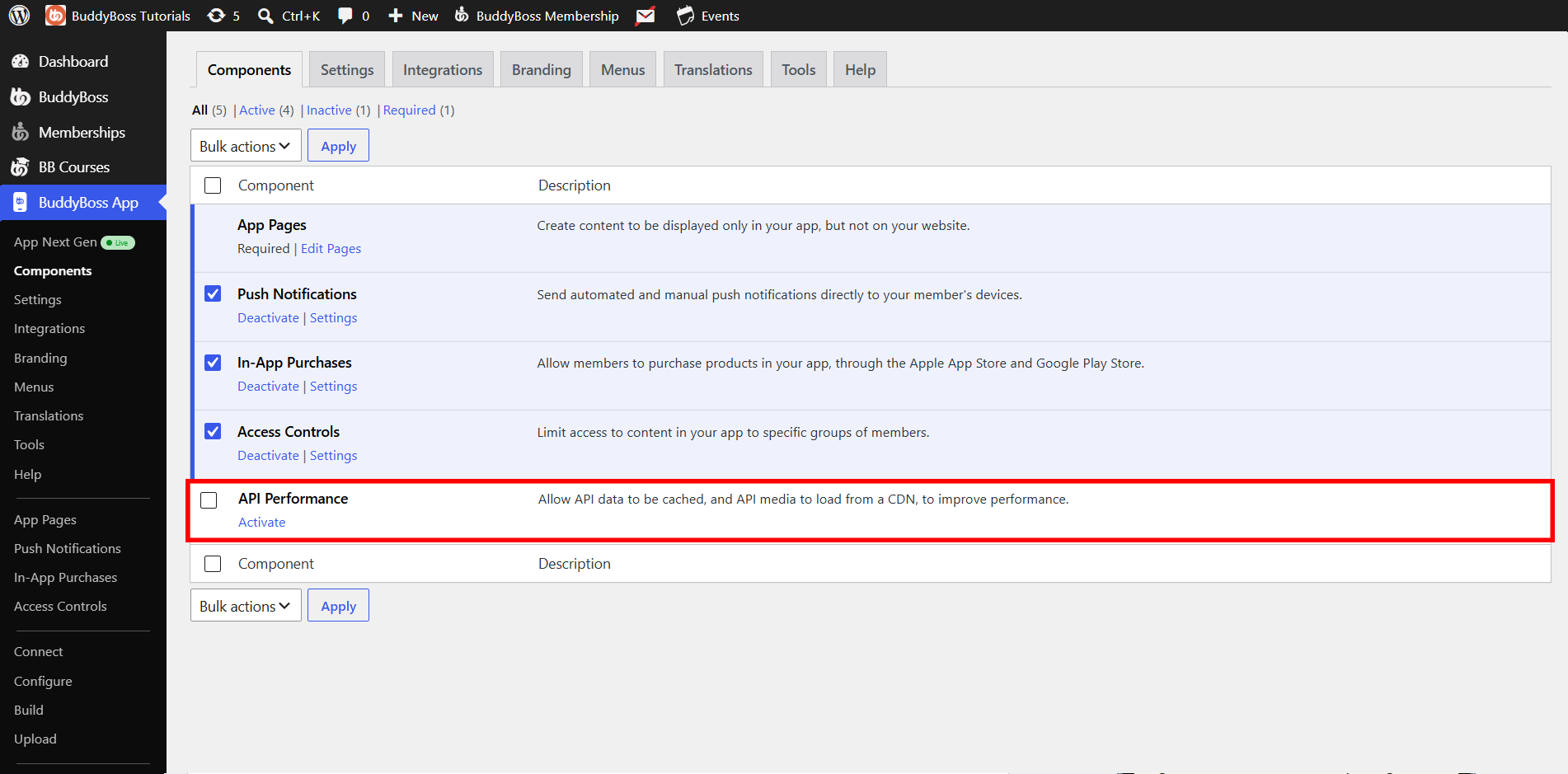 BuddyBoss App API Caching