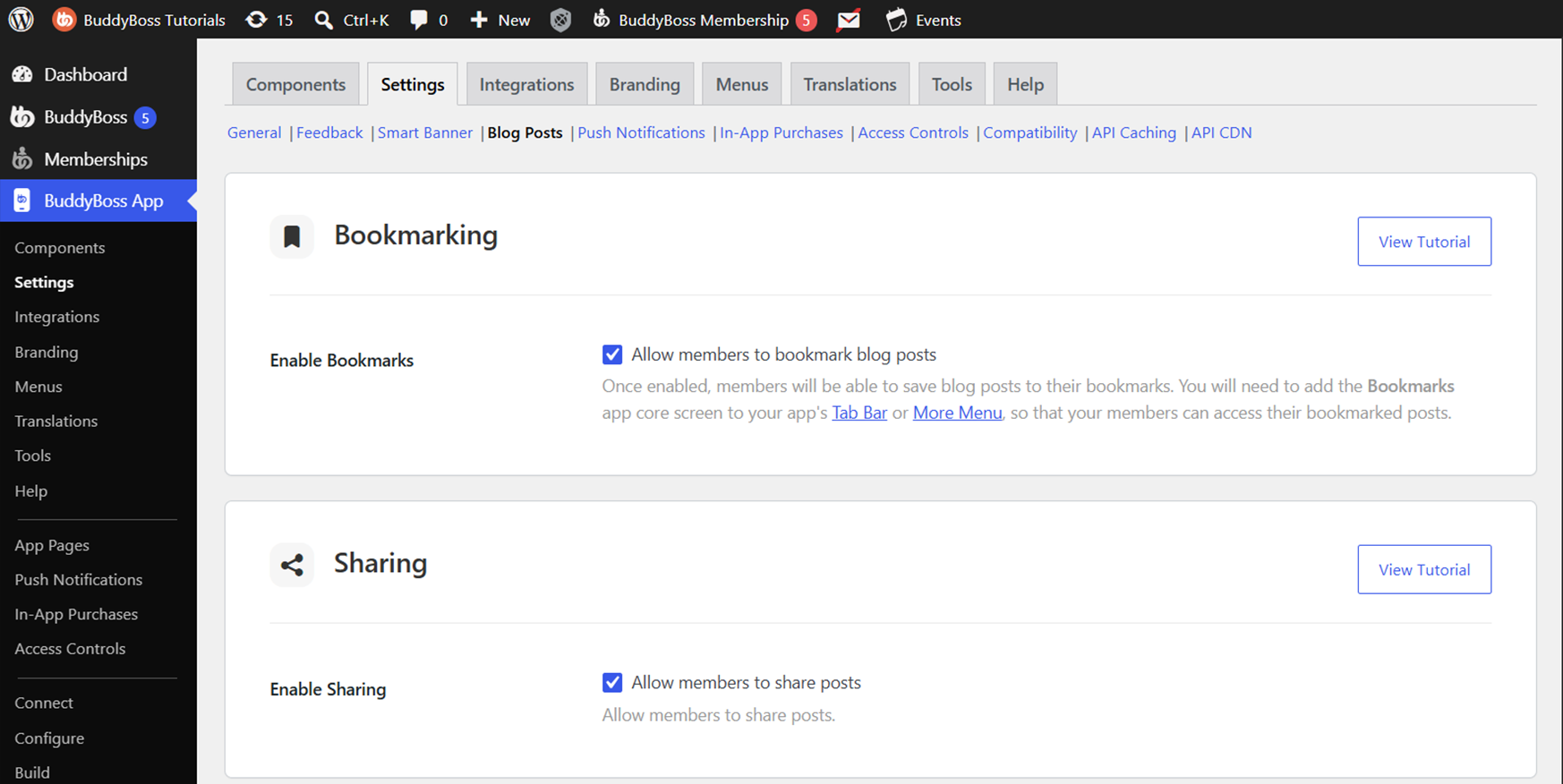 Display Bookmarked Posts in the BuddyBoss App