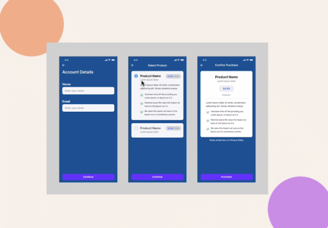 This screenshot shows a sample product page