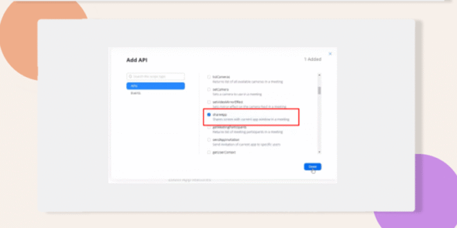 Here is a screenshot showing that you should select the shareapp option