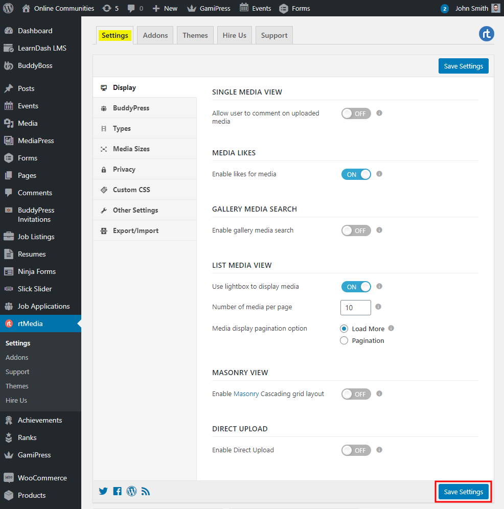 Rtmedia For Wordpress Buddypress And Bbpress Setting Up The Plugin | BuddyBoss rtMedia for WordPress BuddyPress and bbPress Setting up the plugin