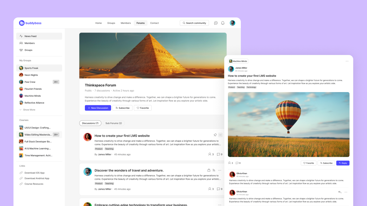 BuddyBoss  Best Community Building Platform With Discussion Forums