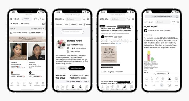 Apps for online community
