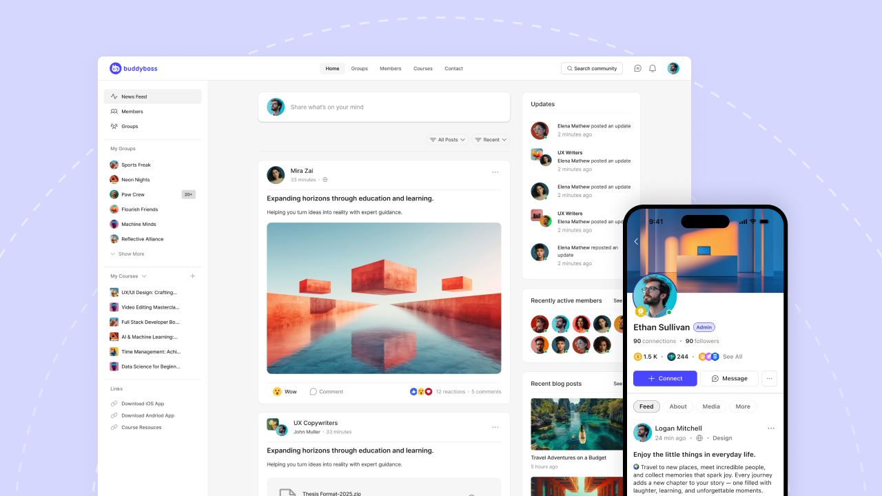 BuddyBoss- a social networking platform 