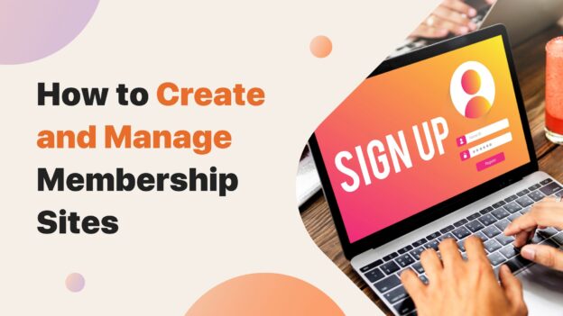 how to create a membership site