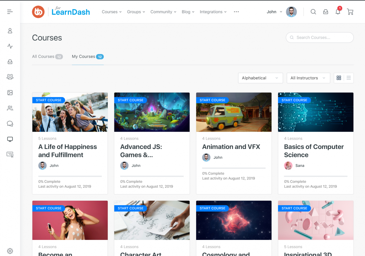 BuddyBoss courses