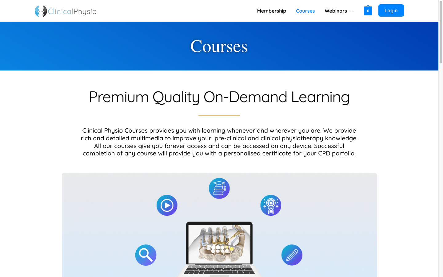 Clinical Physio courses and community