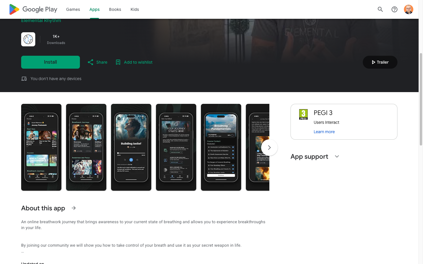 Elemental Rhythm app on Google Play