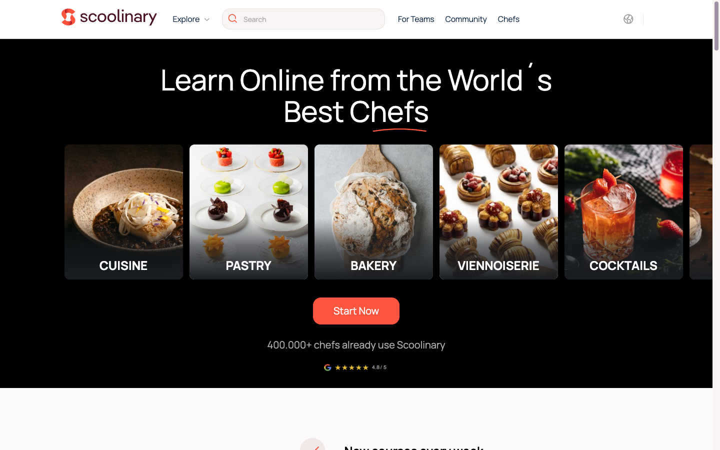 Scoolinary homepage