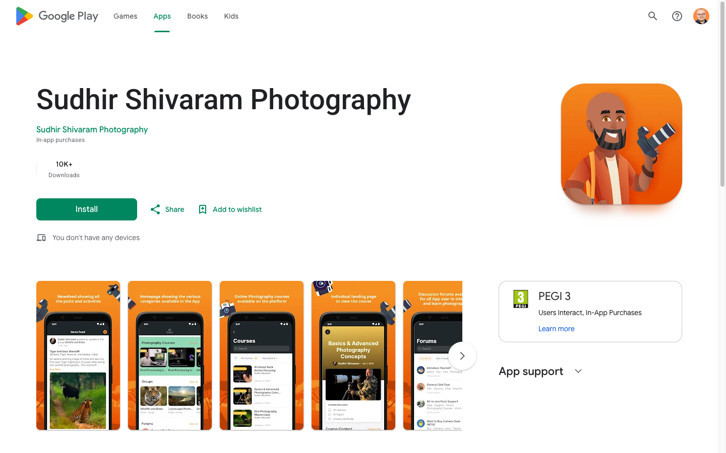 Sudhir Shivaram Photography app on Google Play