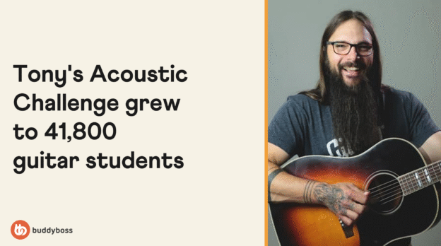 Tony’s Acoustic Challenge built a global guitar learning community