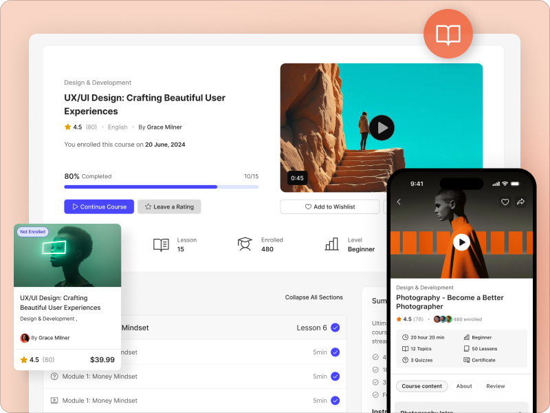 BuddyBoss courses and content management