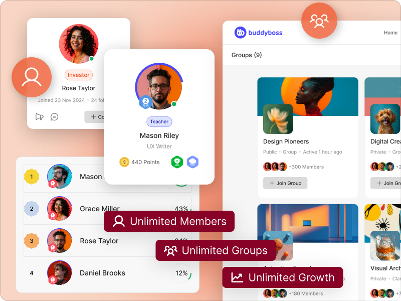 Grow and sustain a thriving BuddyBoss member community