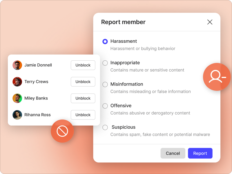 BuddyBoss moderation and member management