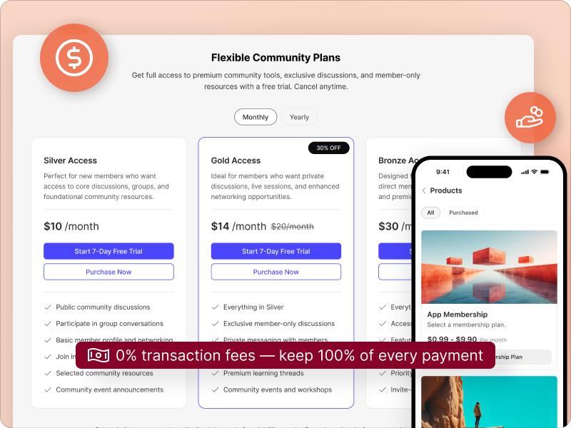 BuddyBoss monetisation and revenue tools