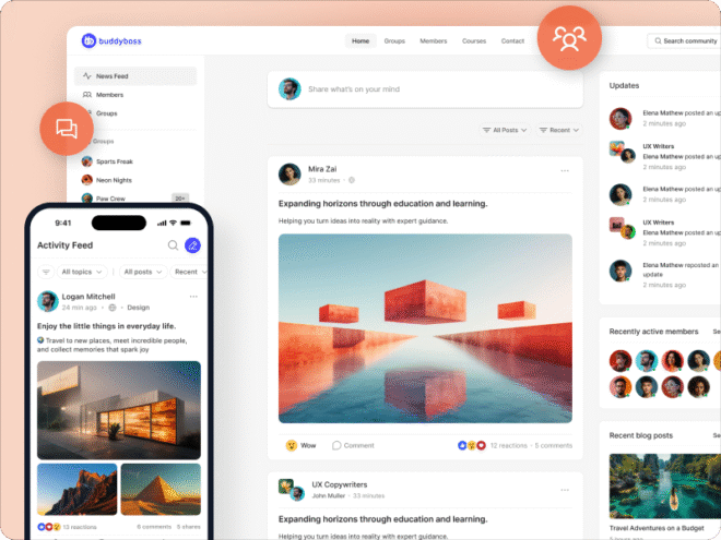 buddyboss community experience with woocommerce