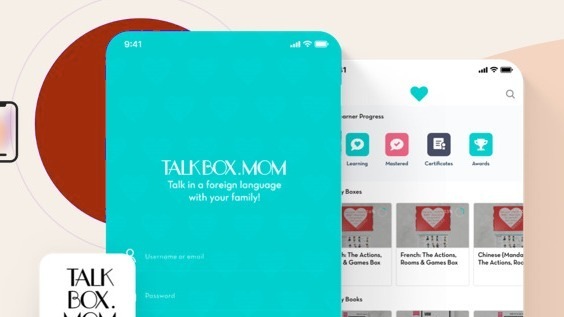 TalkBox.Mom language learning app