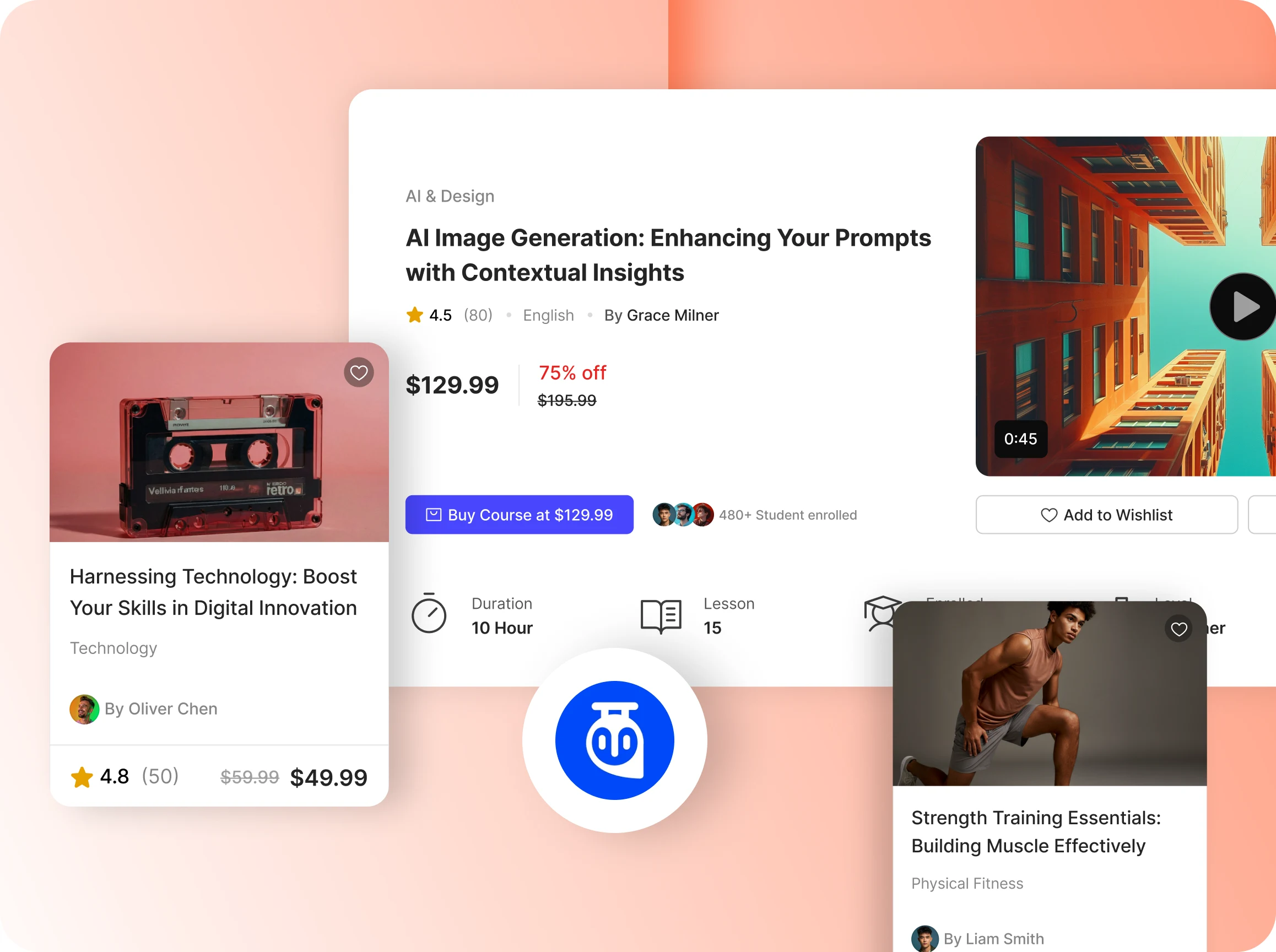 A Tutor LMS course running inside a BuddyBoss community