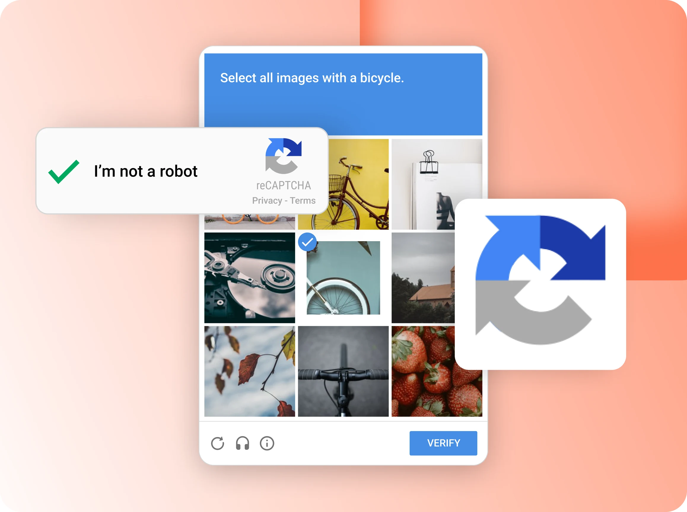 A reCAPTCHA challenge on a BuddyBoss registration form