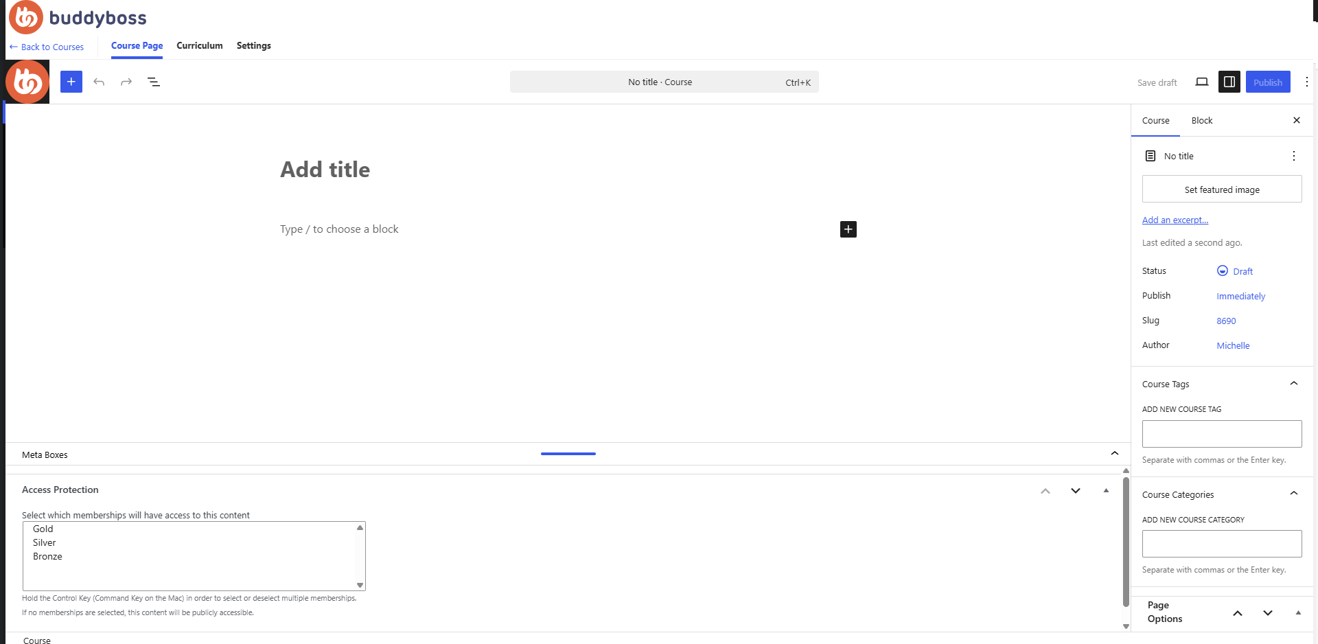 Create and Manage BuddyBoss Courses