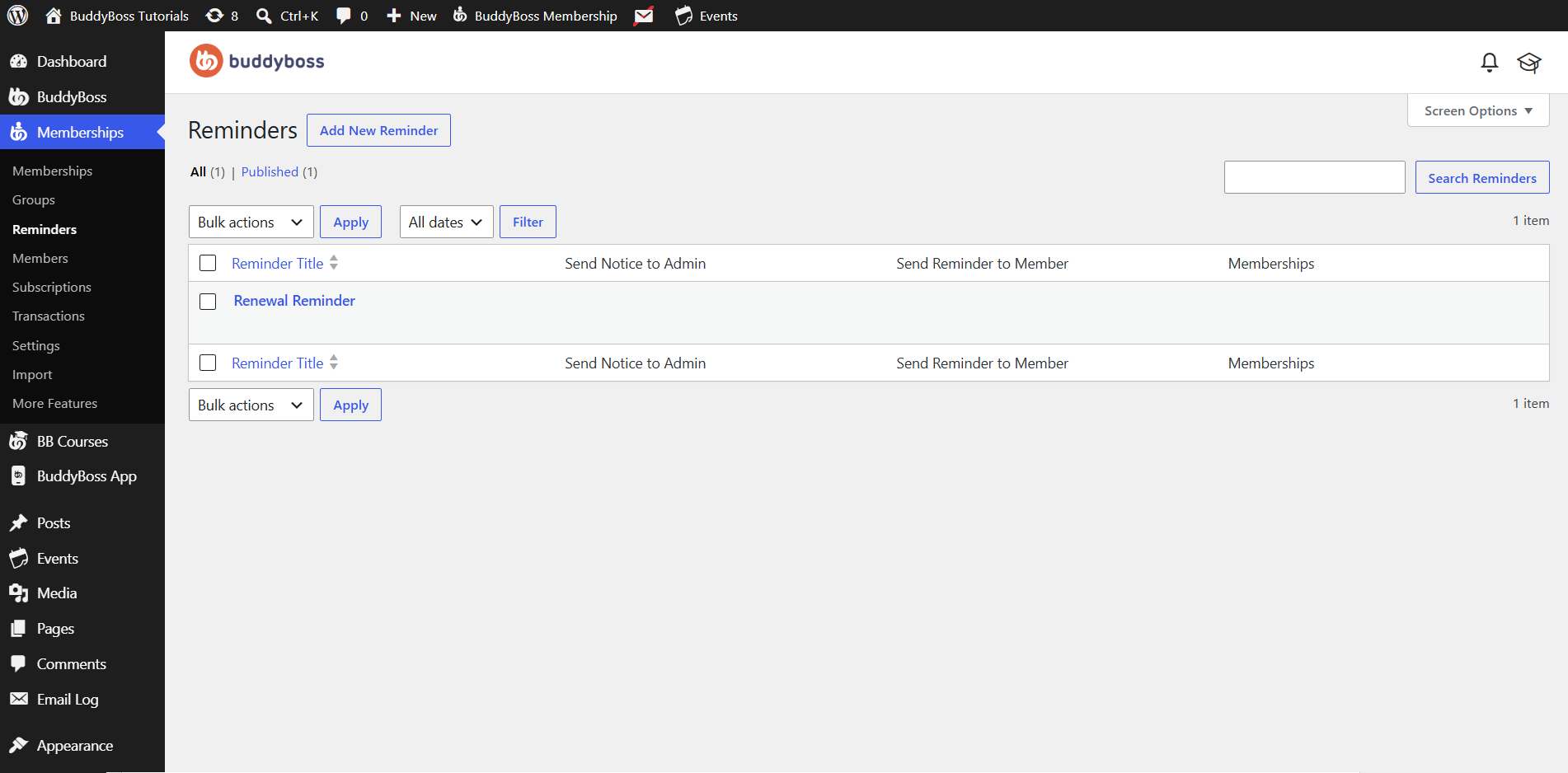 Create BuddyBoss Membership Reminders