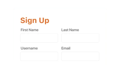 Affiliate sign up form