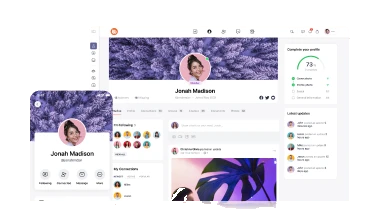 A BuddyBoss community profile page
